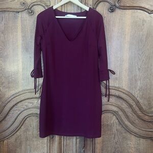 Susana Monaco V Neck Long Sleeve Dress